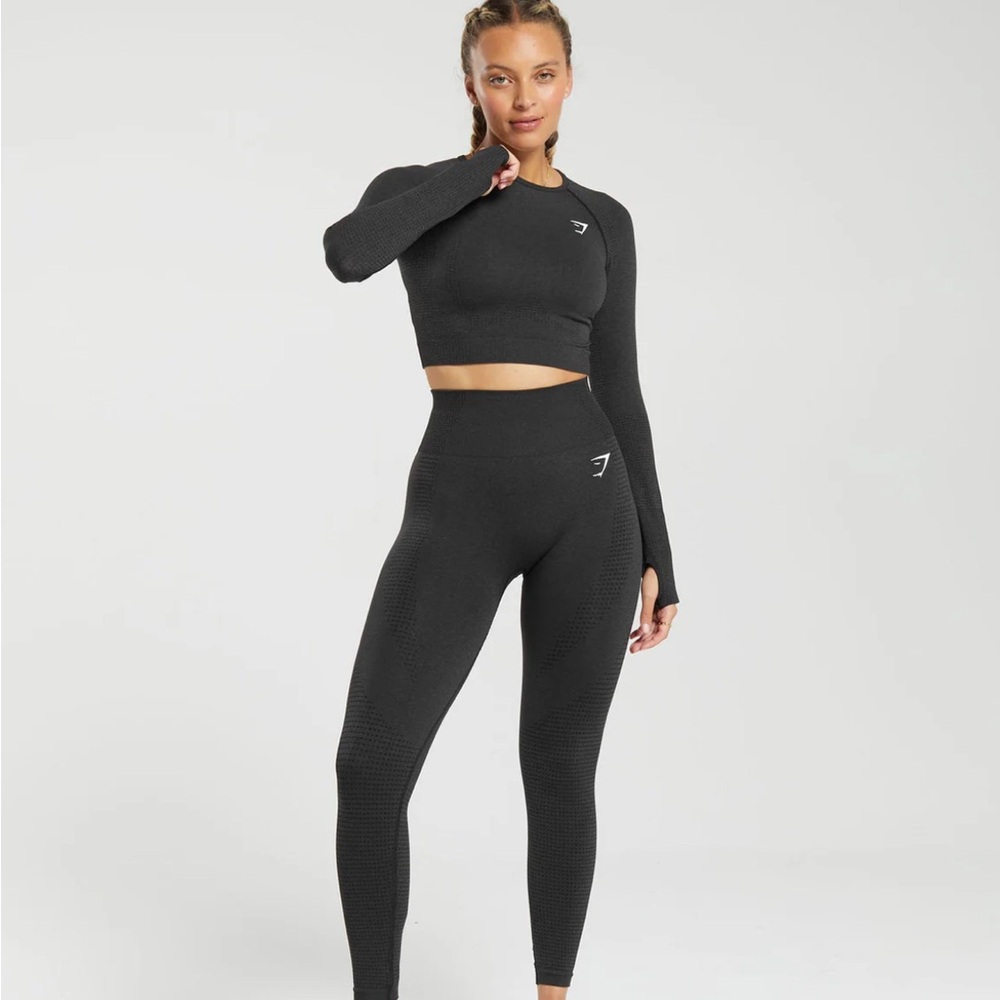 Gym Shark Vital 2.0 Black Seamless Leggings